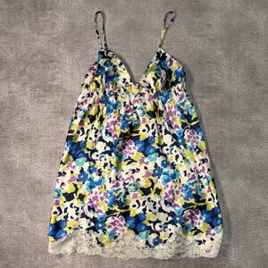Victorias Secret Y2k Floral Satin Babydoll